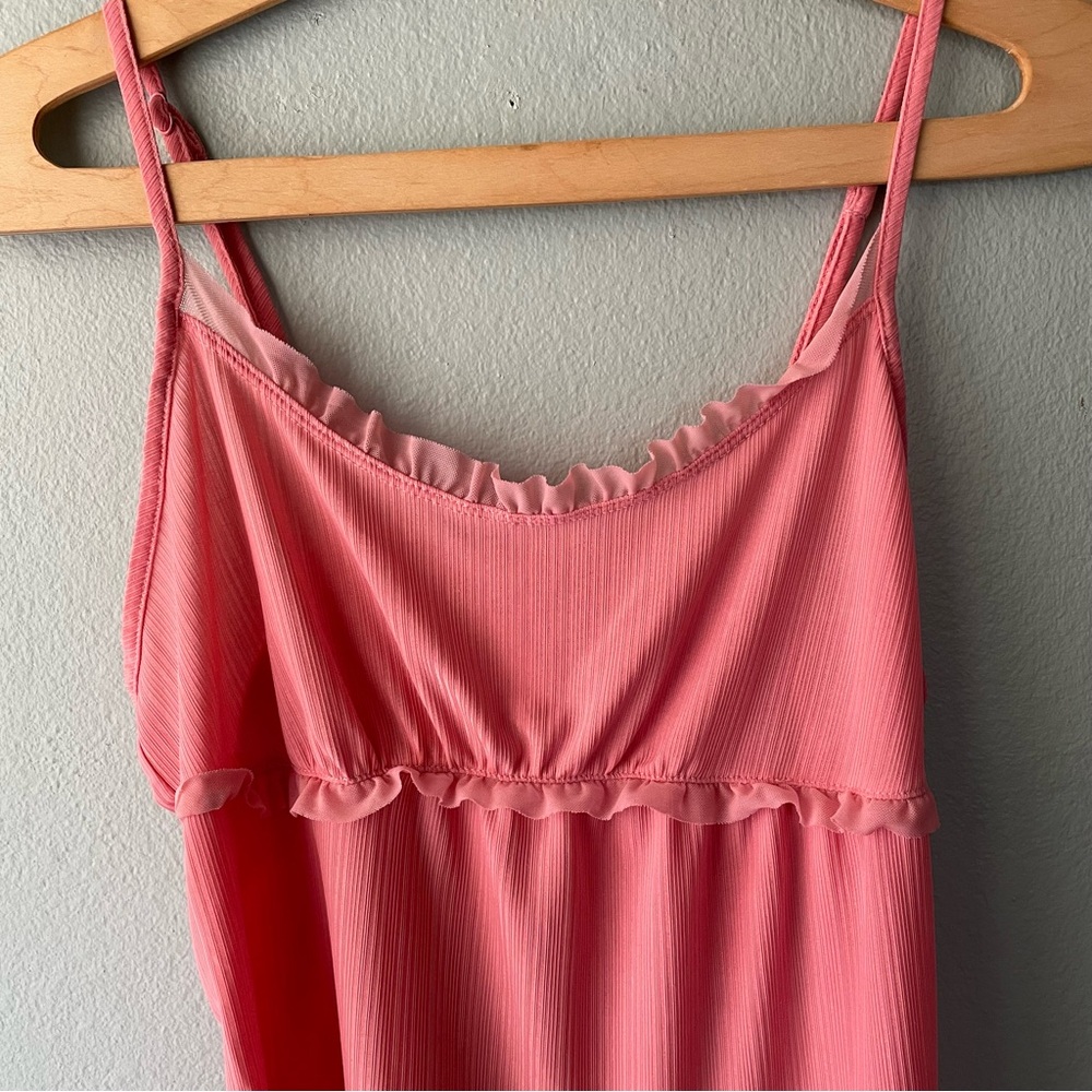 ♦️5/$15♦️ Secret Treasures | Coral Pink Cami Pajama Top - Picture 3 of 8